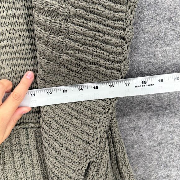 Fenn Wright Manson Cardigan Women S Small Gray Collared Open Front Sleeveless - Picture 4 of 6